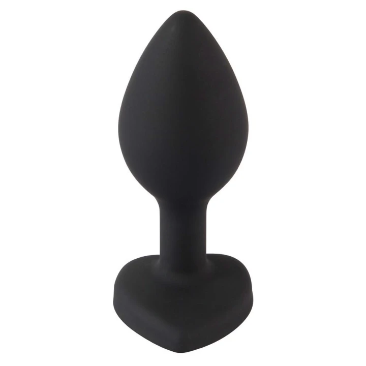 Wtyczka analna silikonowa, 7,3 cm, średnica 2,8 cm, z sercem, dla początkujących