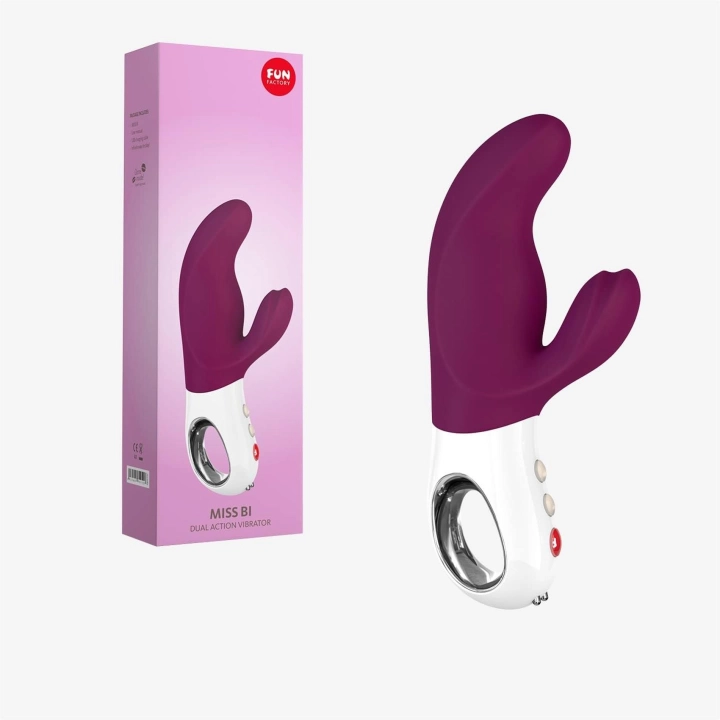 Wibrator ergonomiczny Fun Factory Miss Bi – podwójne silniki, wodoodporny, silikon medyczny