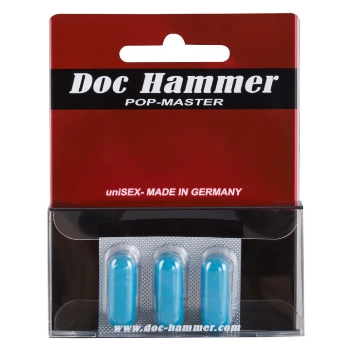 Suplement diety Doc Hammer Pop Master 3 kapsułki – Wzmacniający, Made in Germany