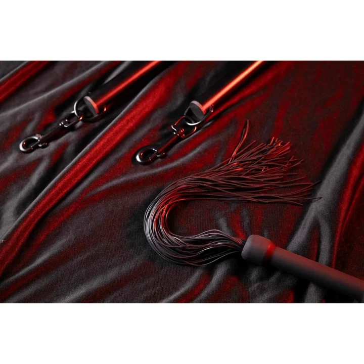 Drążek rozporowy metalowy regulowany - czarny, dla par, możliwość mocowania akcesoriów