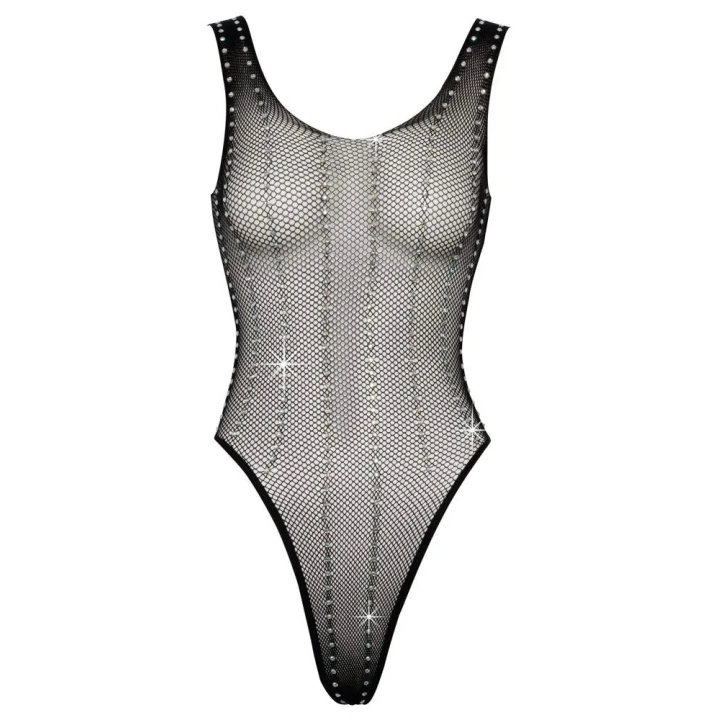 Siatka do ciała COTTELLI LINGERIE, ekskluzywna, z wysokim wycięciem, doskonałe dopasowanie