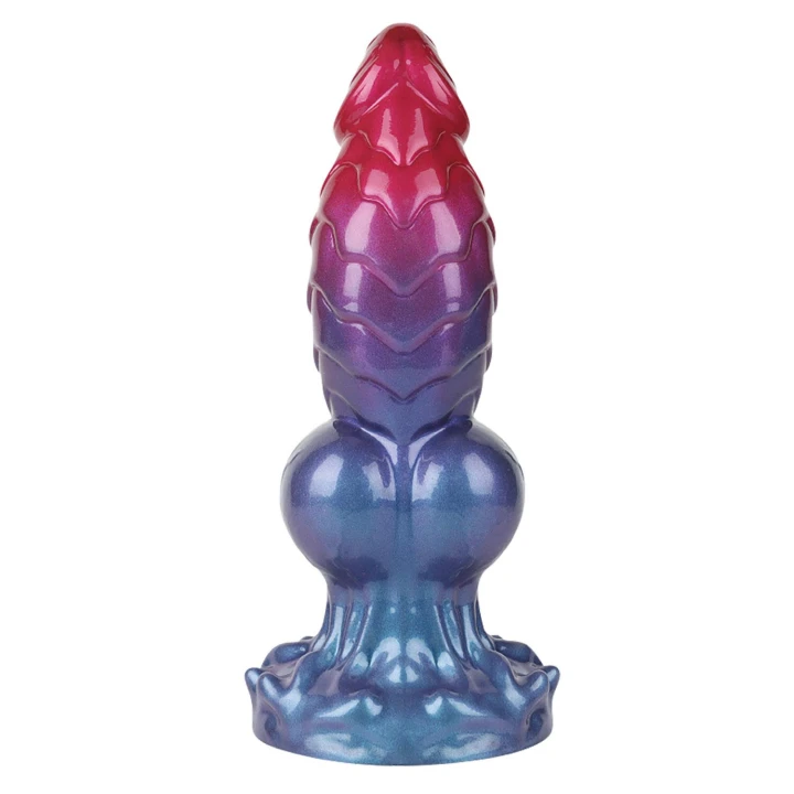 Dildo Power Monsters Eldritch Sentinel 24 cm, przyssawka, tekstura falista
