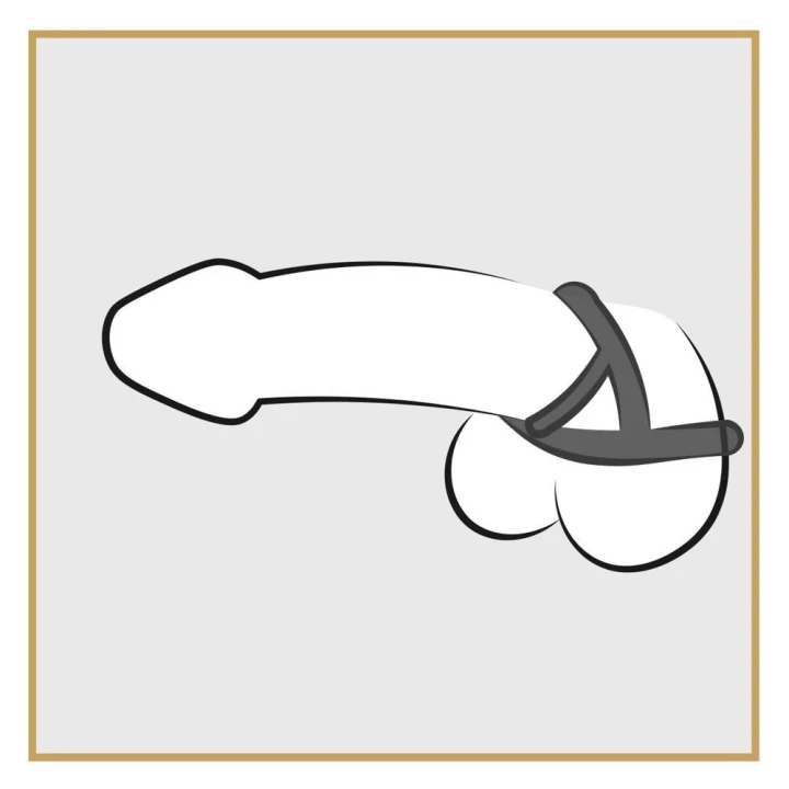 Pierścień erekcyjny TPR - Elastyczny 3,2 cm, Przezroczysty, Trio 3 szt.