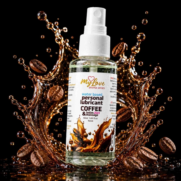 Preparat intymny i do masażu MyLove Aroma Series Coffee 2w1, wodny, 50 ml