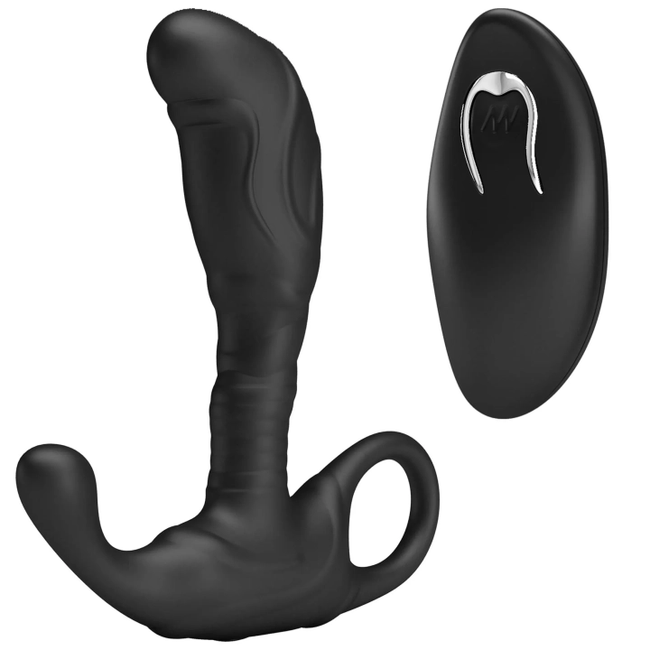 Masażer prostaty zdalnie sterowany Mr. Play, silikonowy, 12 trybów wibracji, elastyczny