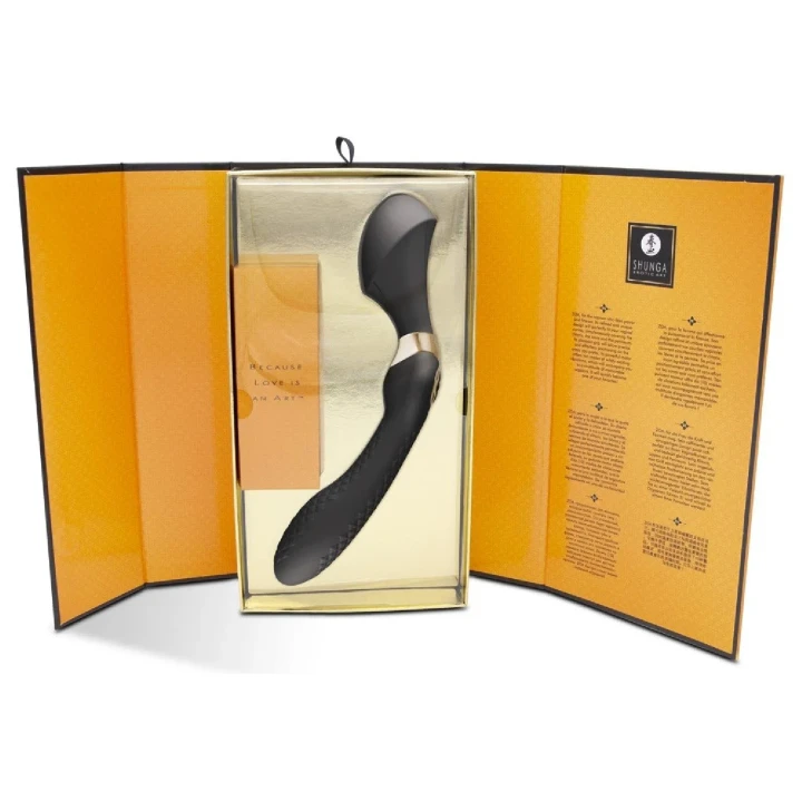 Masażer intymny ZOA Shunga, silikonowa główka, 10 trybów wibracji, wodoodporny