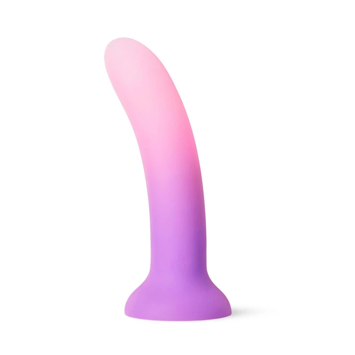 Dildo Ombre 15 cm z silikonu klasy premium, przyssawka, realistyczny kształt
