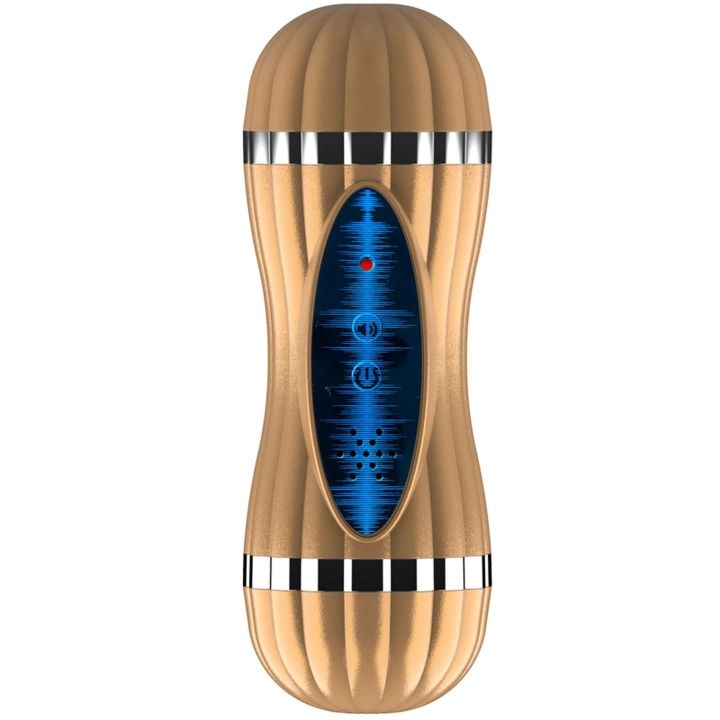 Masturbator Bevis – 36 trybów, 2 silniki, USB, TPE (22 cm, Ø7 cm)