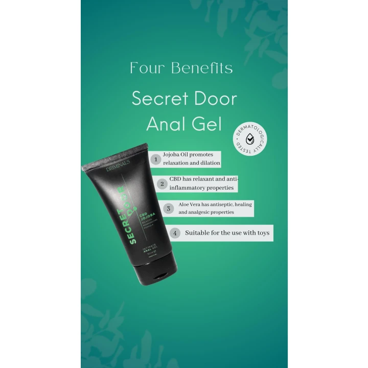 Żel nawilżający Secret Door 50ml - Naturalny, z Jojobą, Bez parabenów i silikonów