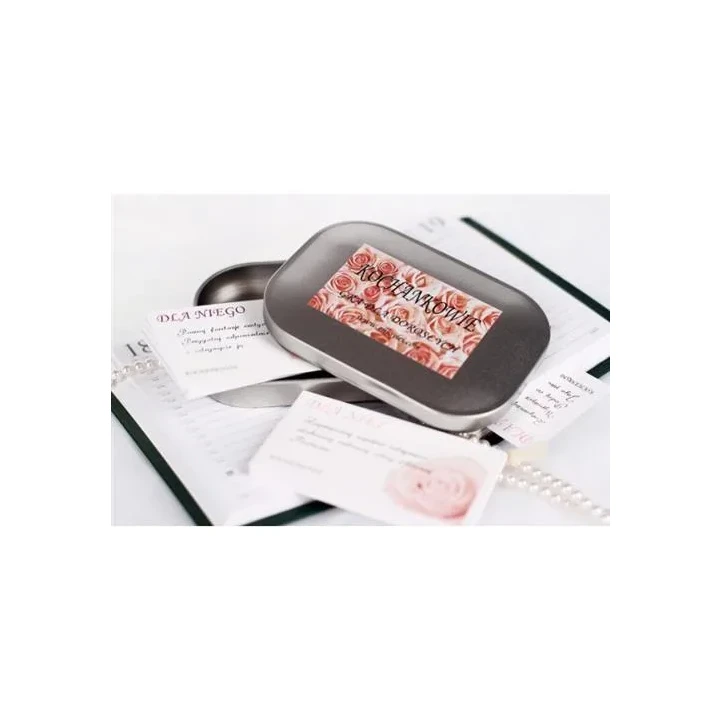 Gra interaktywna Gry-Gra KOCHANKOWIE - 52 karty, metalowe pudełko, wzmacnianie więzi