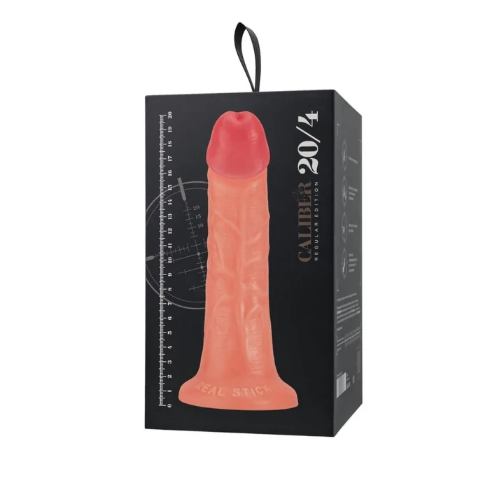 Dildo RealStick® CALIBER 20cm x 4cm, realistyczny, PVC, z przyssawką