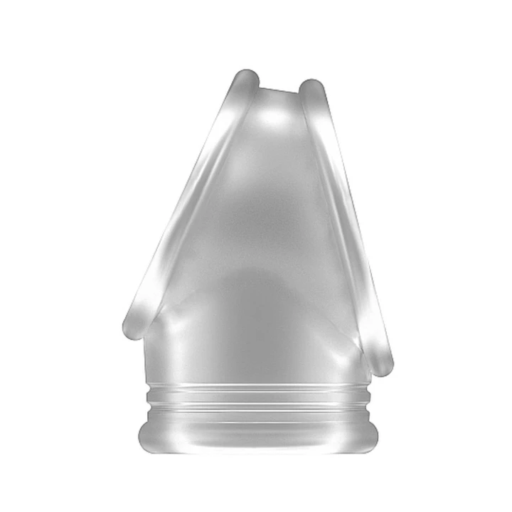 Pierścień na penisa No.48 - Twarda erekcja, przezroczysty, z paskiem na jądra