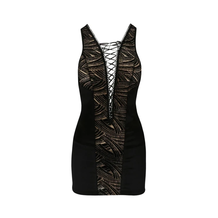 Koszulka nocna LARA CHEMISE, CASMIR, XXL/XXXL, hipoalergiczna, Oeko-Tex, czarna