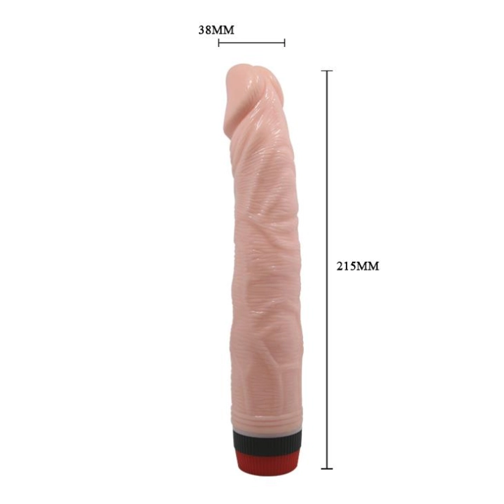 Wibrator realistyczny BAILE Rocking Dong – TPR, wodoodporny, 21 cm, 3,8 cm
