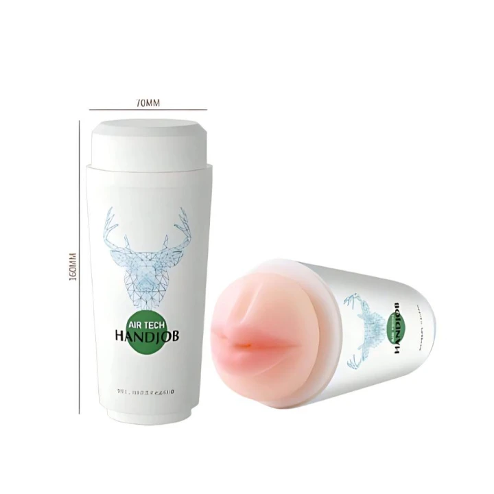 Masturbator - AIR TECH HANDJOB, Dyskretny, TPE, Kompaktowy, Stymulujący