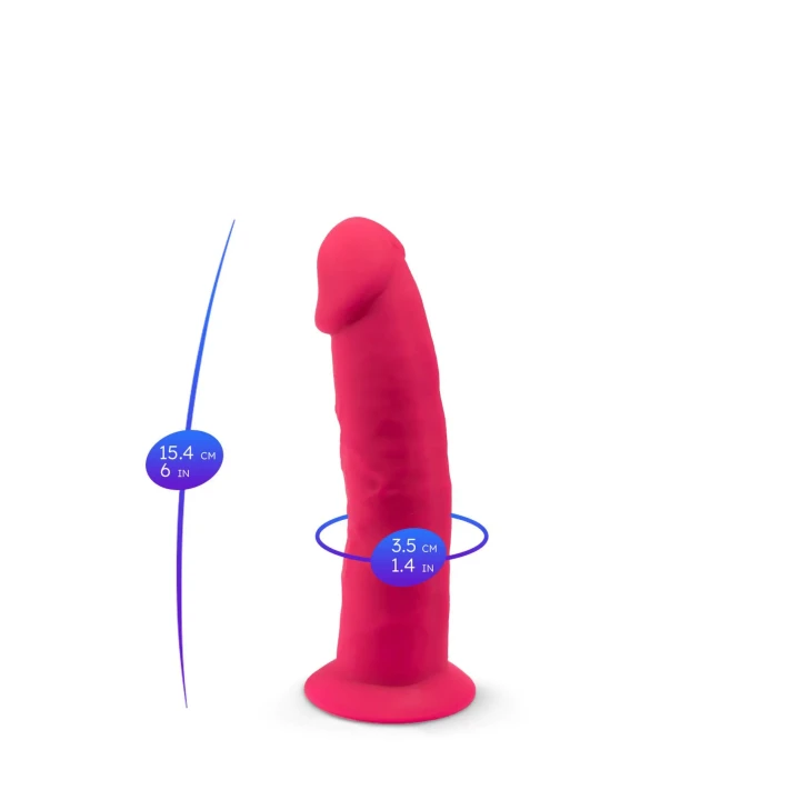 Dildo SilexD Model 2, silikonowy, 15 cm, miękki, hipoalergiczny