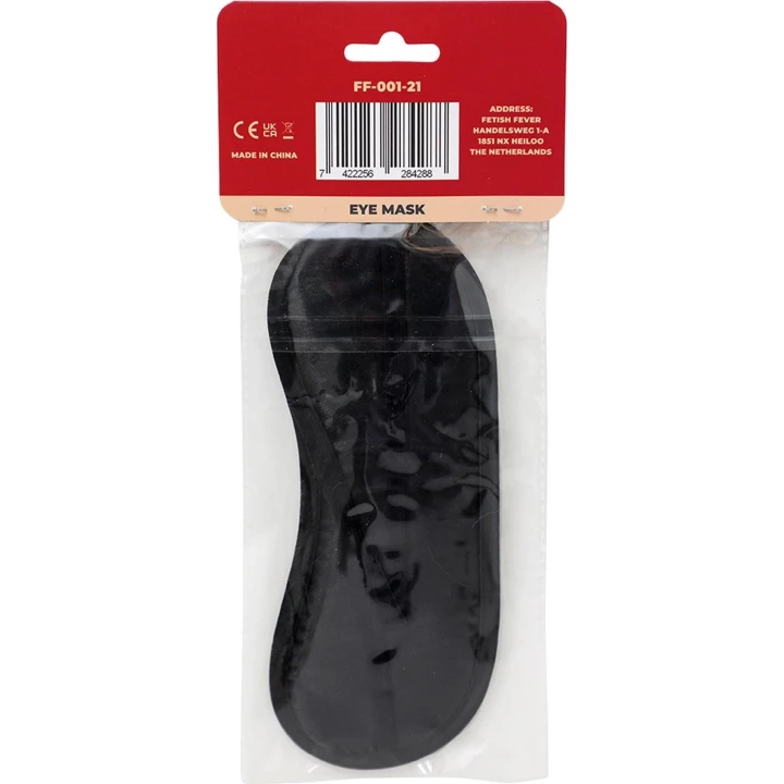 Maseczka na oczy - Be Noughty - Czarna, miękka, z napisem humorystycznym