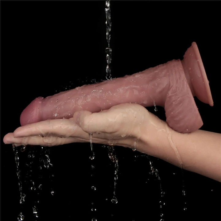 Dildo Lovetoy 10 trybów wibracji, podwójna gęstość, wodoodporny 22,8 cm