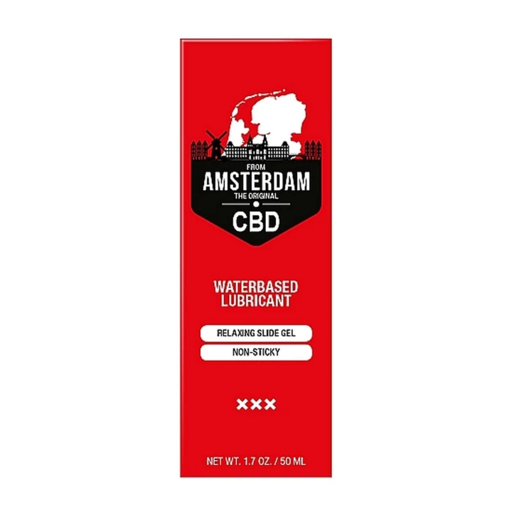 Lubrykant wodny CBD Amsterdam - Nawilżający, beztłuszczowy, dermatologicznie testowany, 50 ml