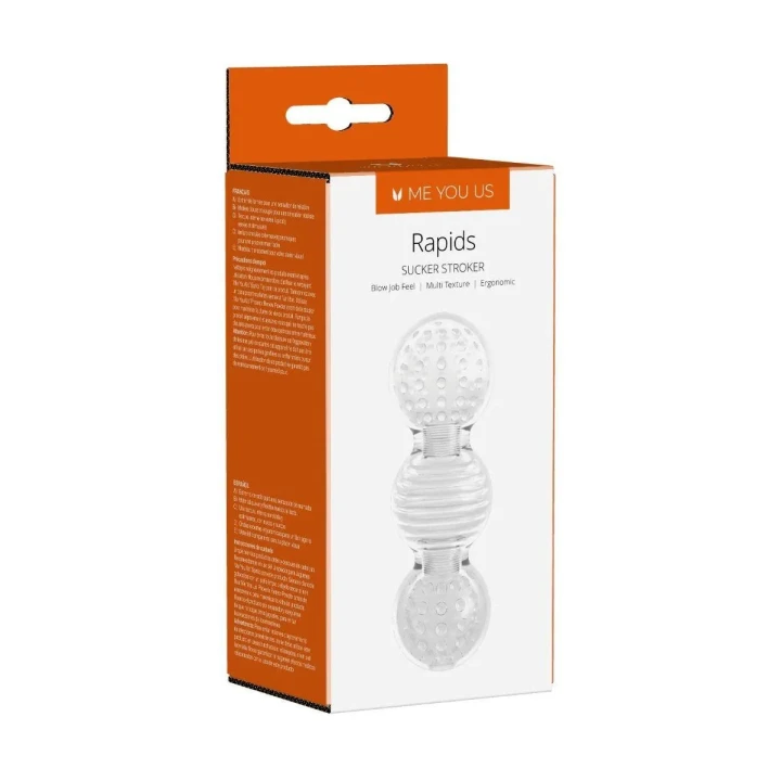 Masturbator - Me You Us Rapids, wewnętrzna długość 14 cm, texturowana, wodoodporny