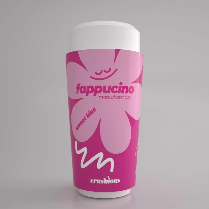 Masturbator męski Crushious Fappucino – ustny Sweet, regulowany efekt ssania, TPE/ABS