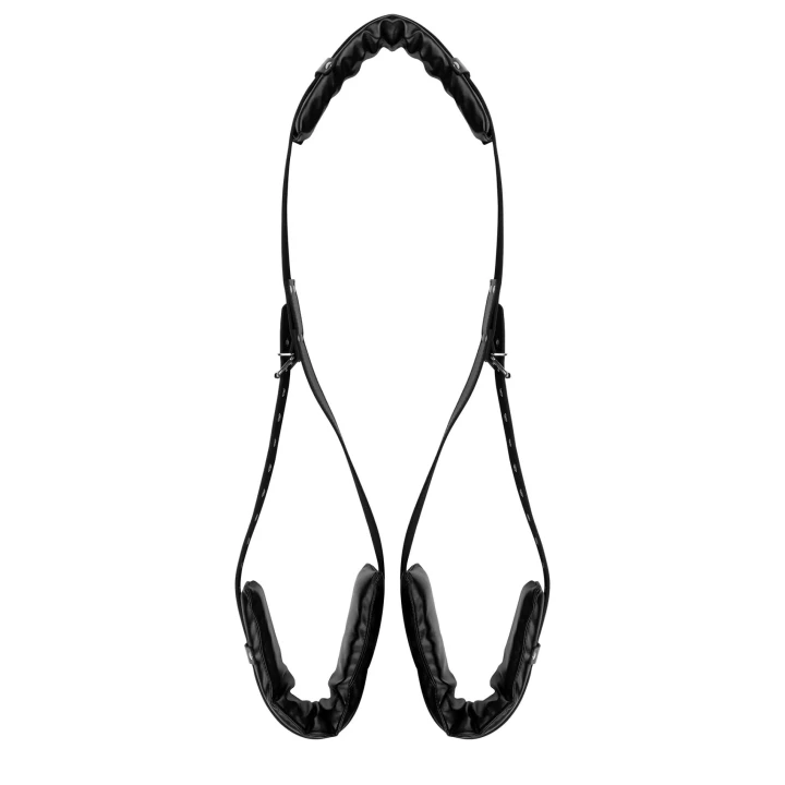 Uprząż na Uda z Regulowanymi Paskami - Wyściełane, Skóra PU, Stalowe Pierścienie D