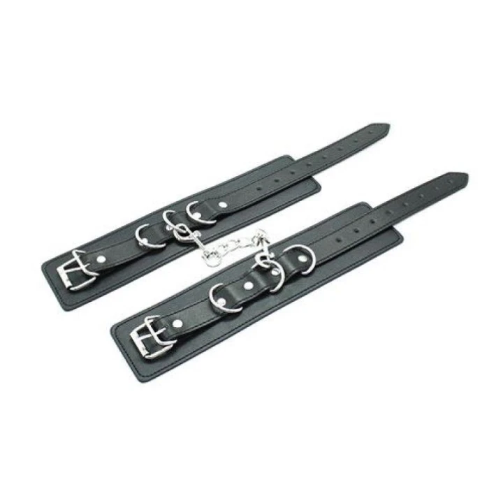 Opaski na rękę Polsiere Cuffs z czarnego materiału, regulowane, do intensywnej gry