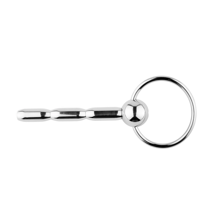 Metalowy plug do cewki – Seria No.03, stal nierdzewna, kanał 10 cm x Ø0,8 cm