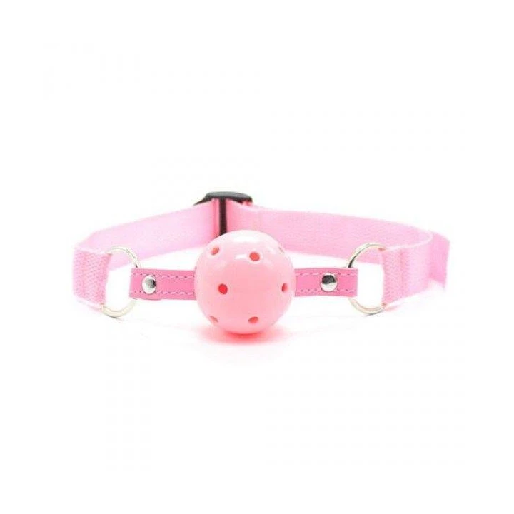 Knebel od Toyz4Lovers, różowy, z otworami do oddychania, komfortowy w użyciu