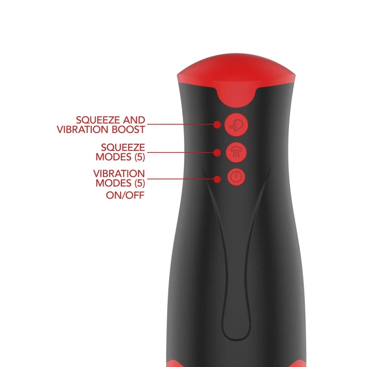 Masturbator FUSION X - Wibrujący, Głęboki Squeeze, Wodoodporny IPX5, 10 Trybów