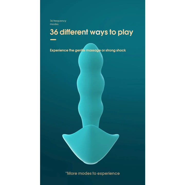 Masażer prostaty Angelo, silikonowy, wibrujący, wodoodporny, 36 trybów wibracji