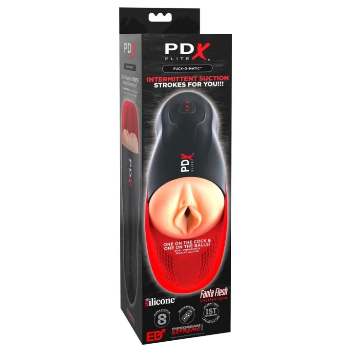 Masturbator PDX Elite z funkcją rytmicznego ssania i wibracji, długość 26,8 cm