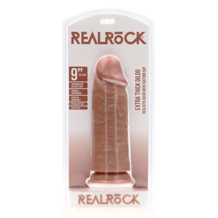 Dildo RealRock, 23 cm, Extra Gruby, Realistyczny, PVC