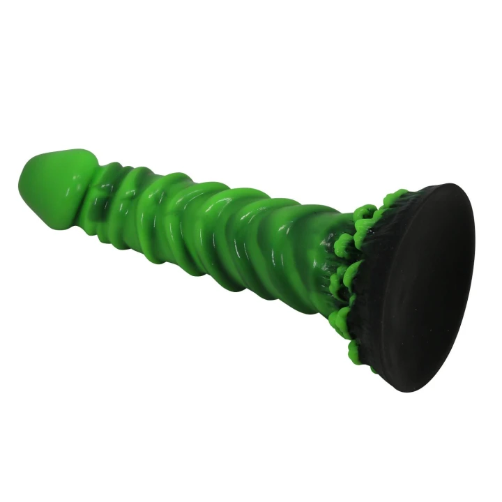 Dildo Power Monsters Manticore - 23 cm, silikonowe, pofalowane, przyssawka