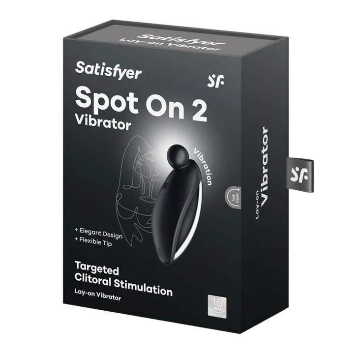 Stymulator łechtaczki Satisfyer Spot On 2 – silikon, wodoszczelność IPX7, 12 programów wibracji