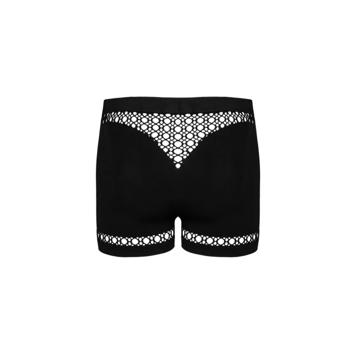 Bokserki OBSESSIVE MEN M102, czarne, elastyczne, zmysłowe wycięcia, nowoczesny fason