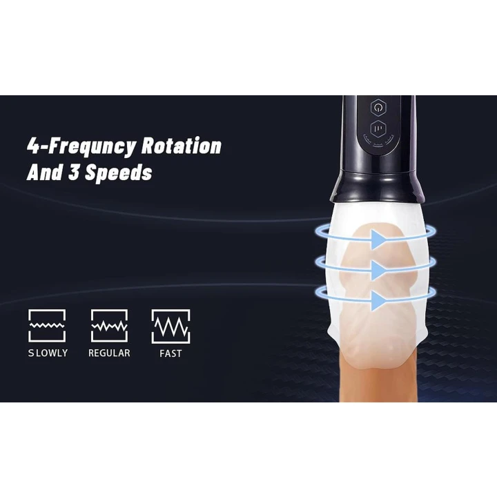 Masażer obrotowy do masturbacji - Automatyczny, wodoodporny, z różnych prędkości