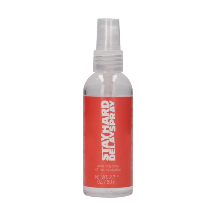 Spray opóźniający Stay Hard - 80 ml, długość całkowita 12,8 cm, skuteczna kontrola wytrysku