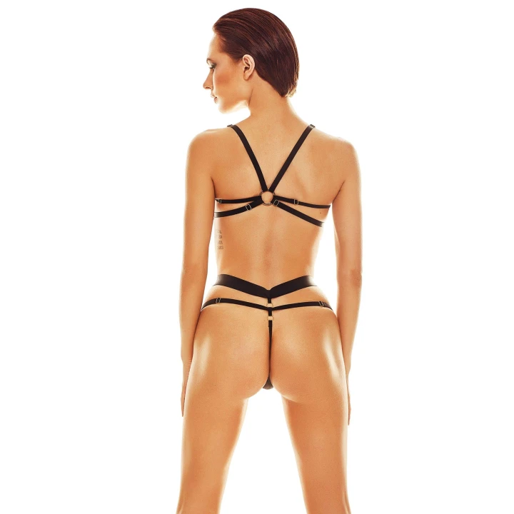 Bielizna erotyczna ANAIS - Sway - XXL/XXXL - stringi + biustonosz - luksusowe wykończenie