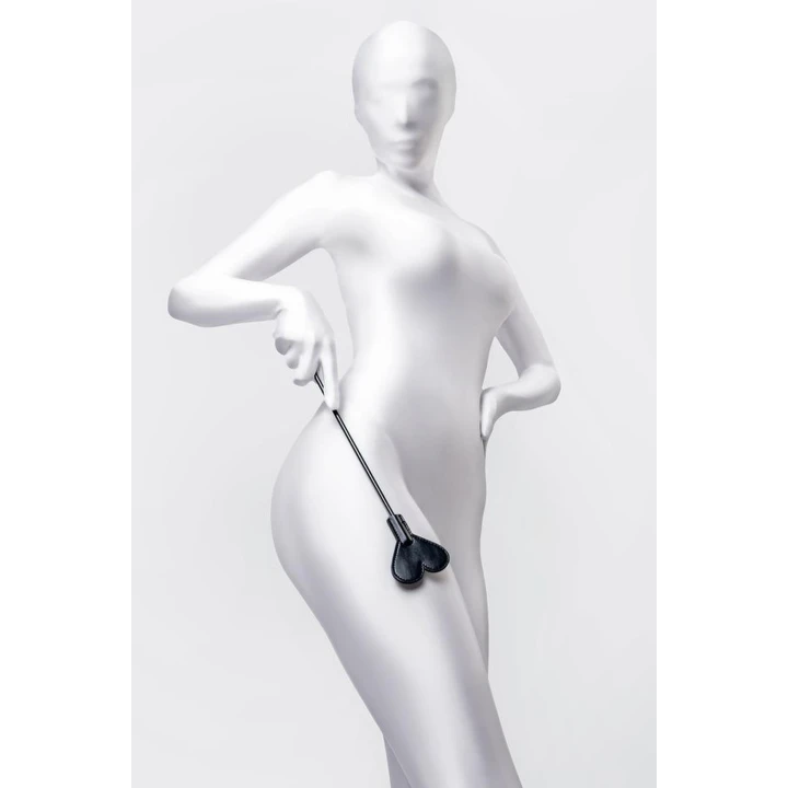 Bat BDSM Anonymo, 35 cm, skórzany uchwyt, elastyczny rdzeń z tworzywa