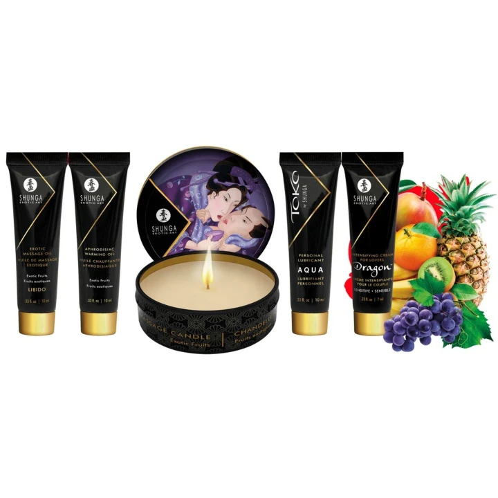 Zestaw do masażu - Shunga Geisha's Secret, 5 luksusowych produktów, egzotyczne aromaty