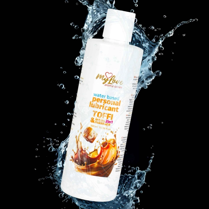 Żel intymno-masujący MyLove Aroma Series Toffi, wodny, 2w1, 300 ml
