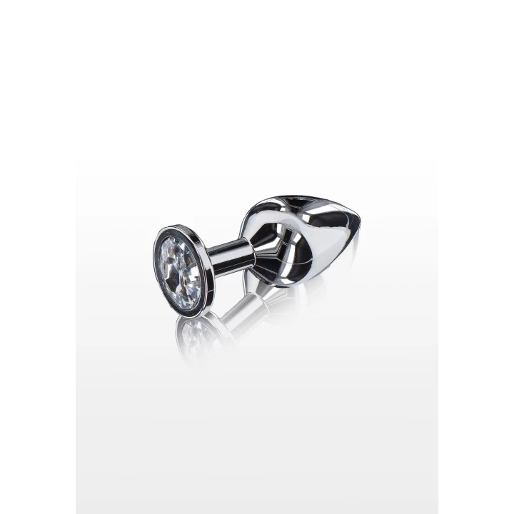 Buttplug TOYJOY Starlight | Aluminium bezniklowe | 8 cm długości | Kryształowy detale