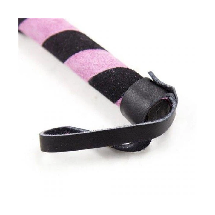 Whip skórzany Fetish Art z frędzlami - Cat o' Nine Tails, różowy