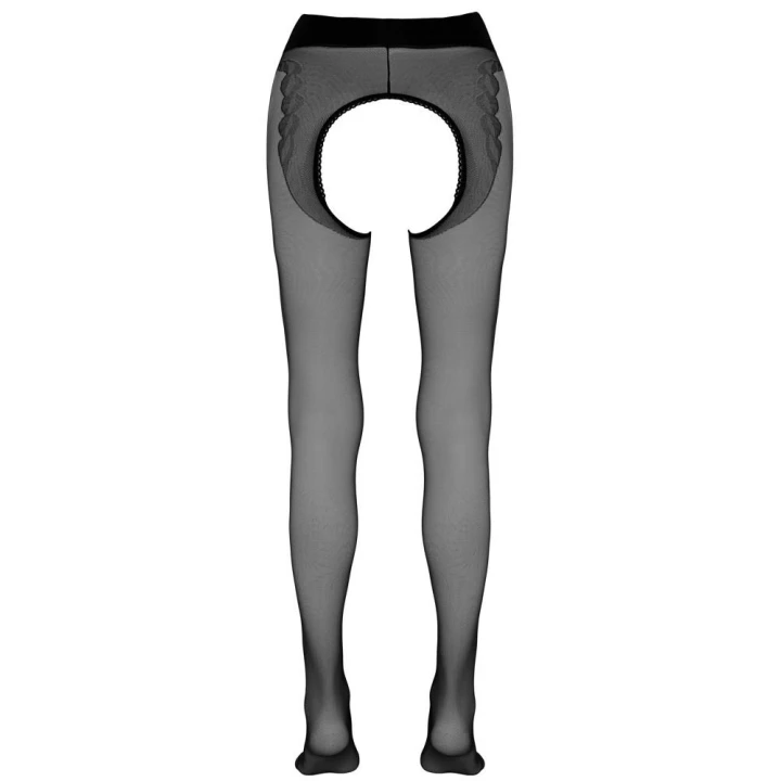 Rajstopy bez krocza COTTELLI LINGERIE, jedwabiste, z wbudowaną częścią majteczkową