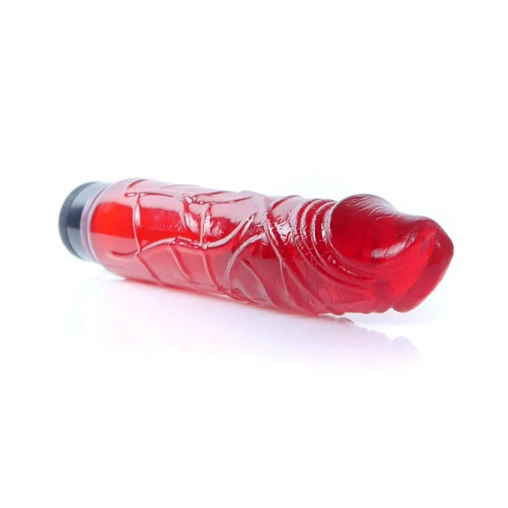 Wibrator - Juicy Jelly, 22 cm, wieloprędkościowy, elastyczny materiał TPR