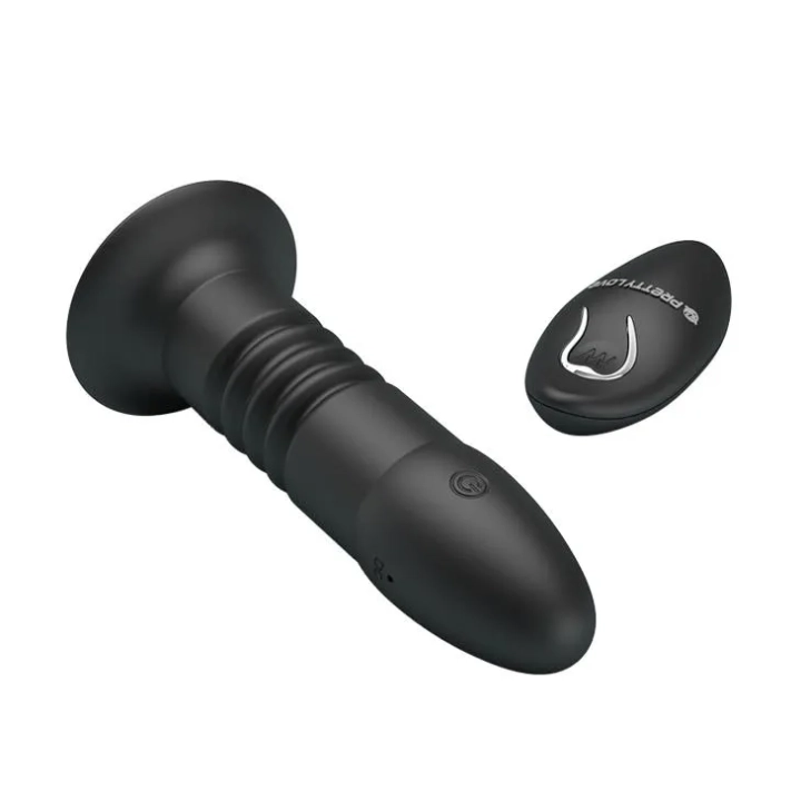 Wtyczka analna PRETTY LOVE - Magic Jingers z 4 funkcjami wibracji i przyssawką
