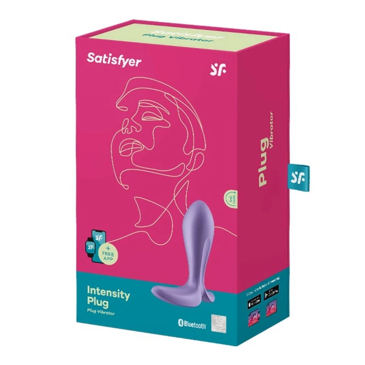 Wibrator analny Satisfyer Intensity Plug - 12 trybów wibracji, Bluetooth, silikon medyczny