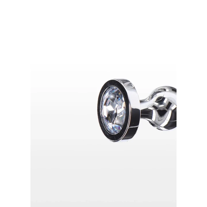 Zatyczka analna TOYJOY Diamond Star Beads, aluminium, 11.7 cm, bezniklowa