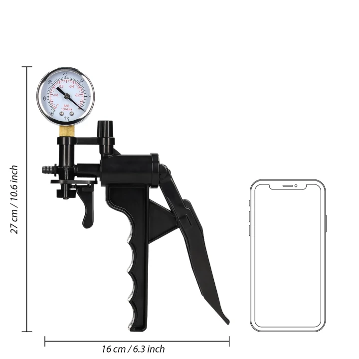 Pompka manualna ABS/Silikon - Kształt różyczki, z 3 różnymi wtyczkami